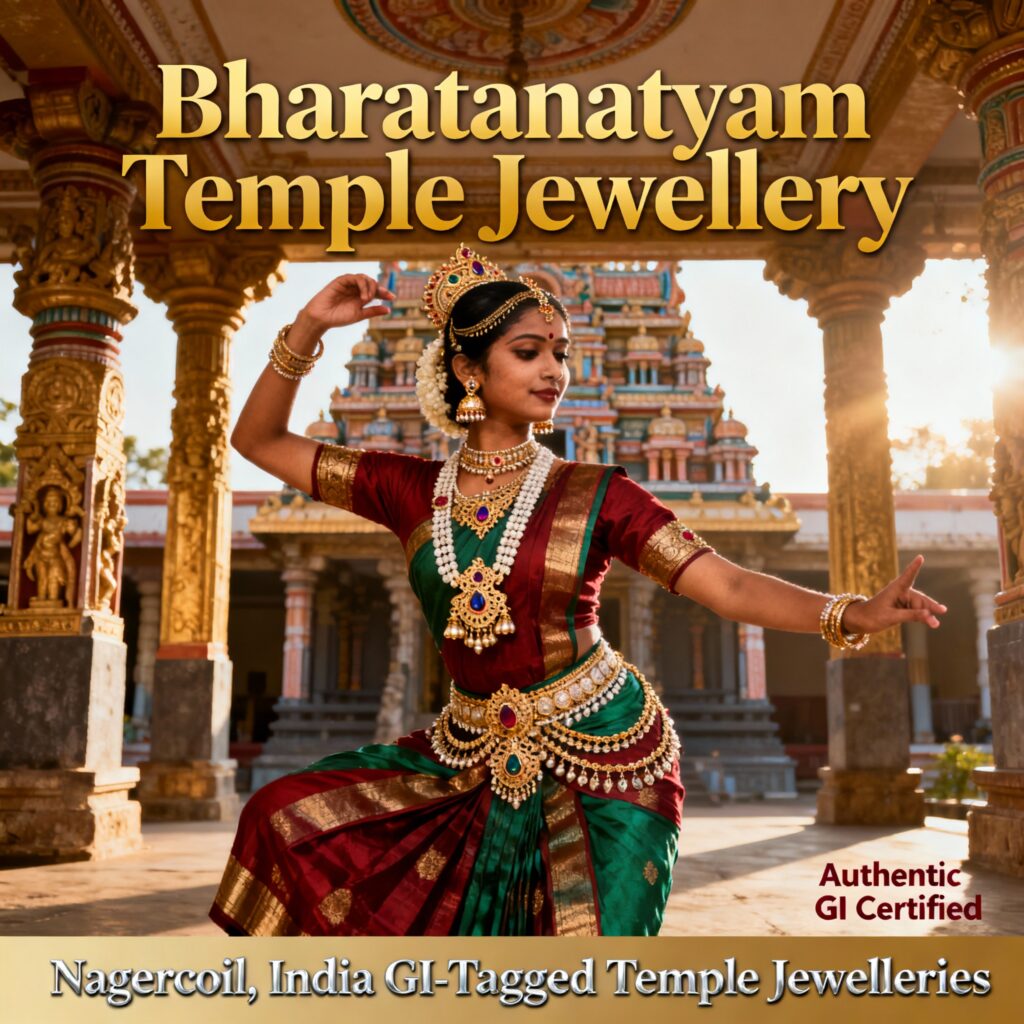 Vadasery, Nagercoil GUI Tagged - Handcrafted Bharathanatiyam temple jewellery